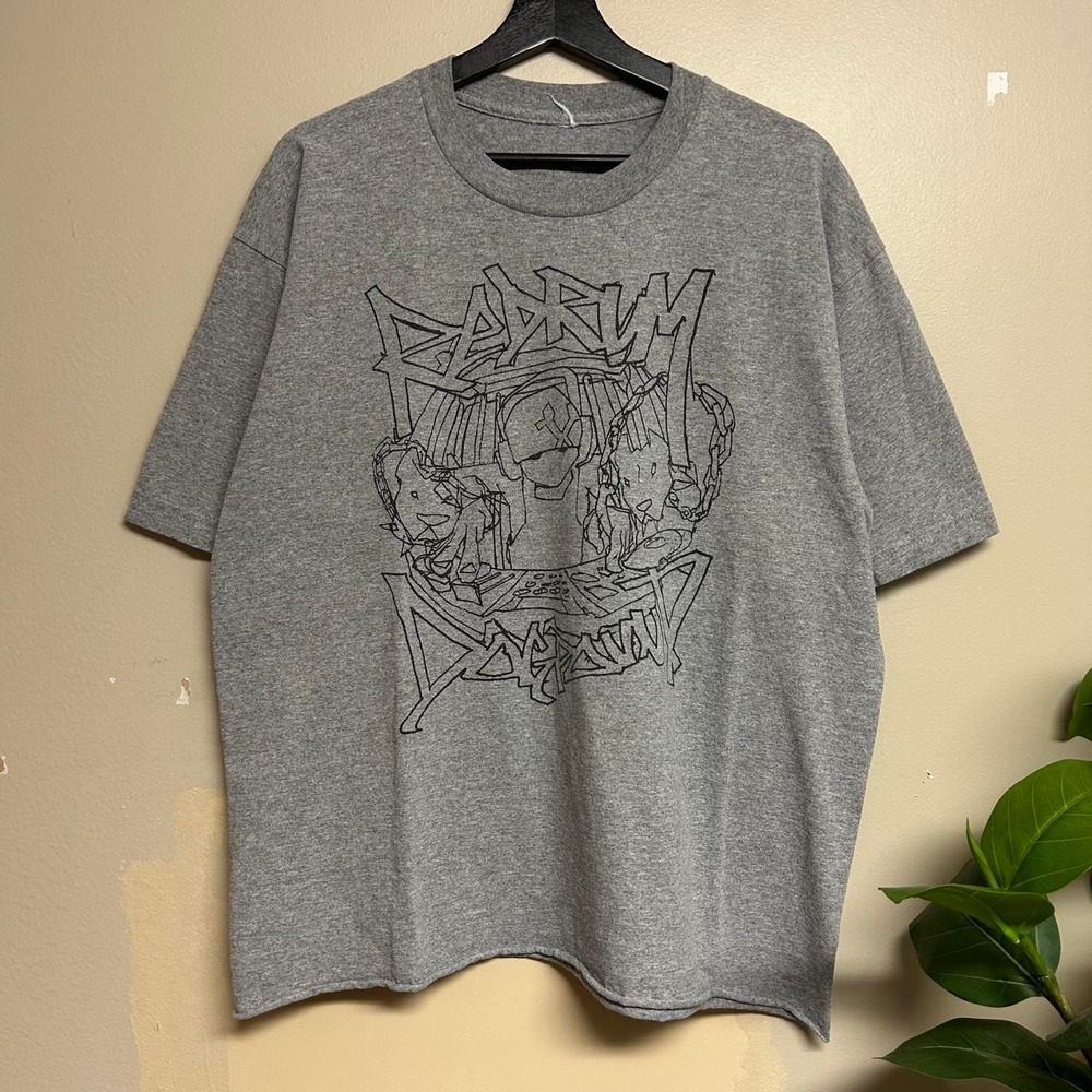Vintage 2000s Bedlem Mayhem DJ Hip Hop Grey Shirt Mens Large